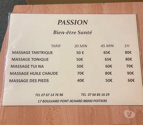 Les meilleurs massages à Poitiers 86000